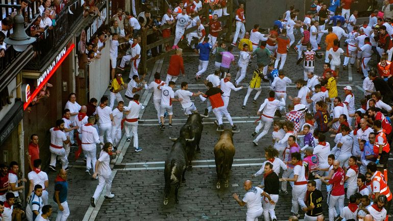 En Espagne, trois personnes encornées par des taureaux lors des fêtes de la San Fermin