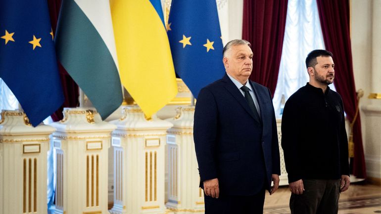 Guerre en Ukraine : Orban, en visite à Kiev, réclame un 