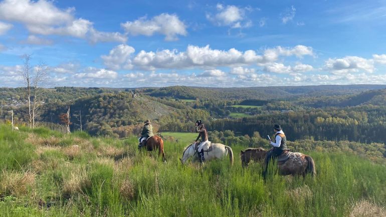 Cette randonnée à cheval près de la Semois vous en mettra plein la vue