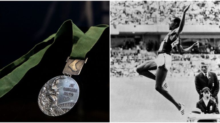 Le Saut Du Si Cle Bob Beamon Met Sa M Daille D Or Des Jo De Aux