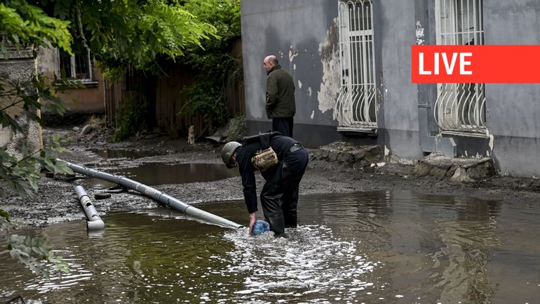 Direct - Guerre en Ukraine : au moins quatre morts et plusieurs blessés dans des bombardements sur la zone inondée de Kherson