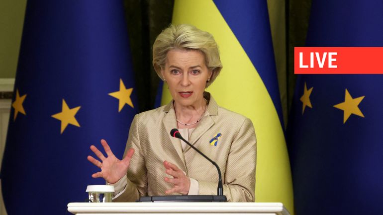 Direct - Guerre en Ukraine : en visite à Kiev, Ursula von der Leyen propose 50 milliards euros d'aide sur les 4 prochaines années
