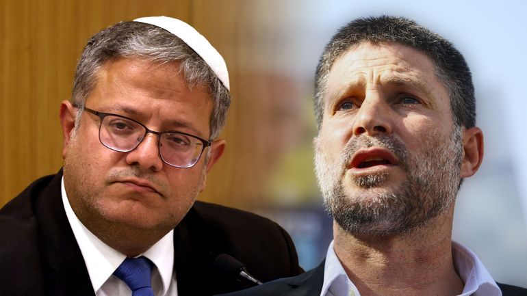 Itamar Ben-Gvir et Bezalel Smotrich, les ministres israéliens d'extrême-droite qui semblent mener Netanyahou par le bout du nez