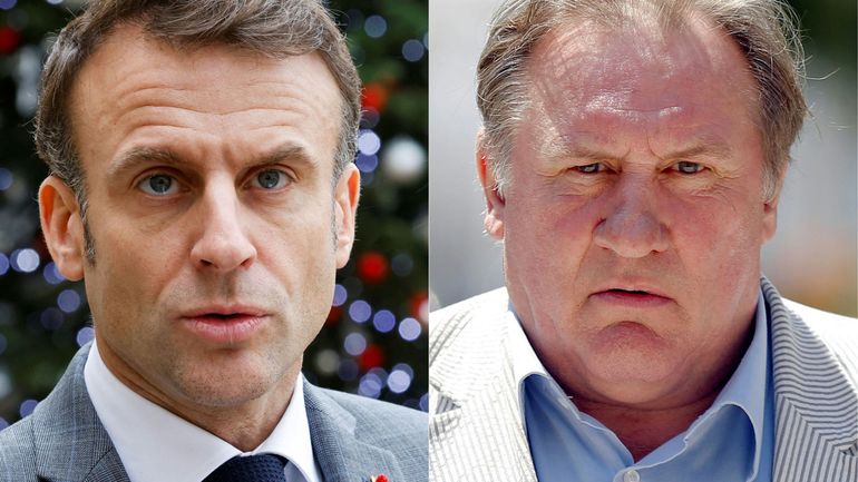 Emmanuel Macron s'exprime au sujet de Gérard Depardieu et prend sa défense : 