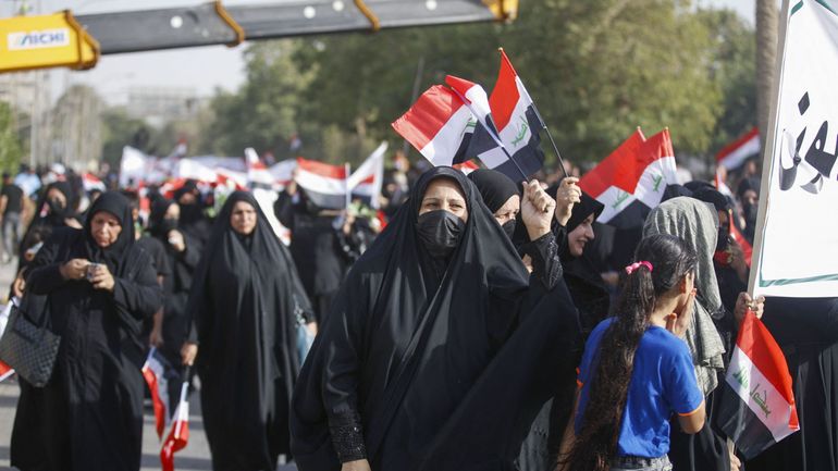 A Bagdad en Irak, deux sit-in, des appels au changement mais aucune illusion