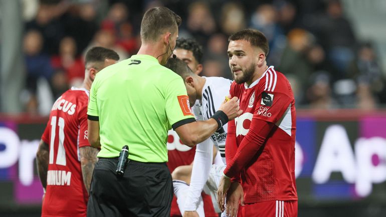 Raskin risque deux journées de suspension pour avoir agressé verbalement l'arbitre après Eupen - Standard