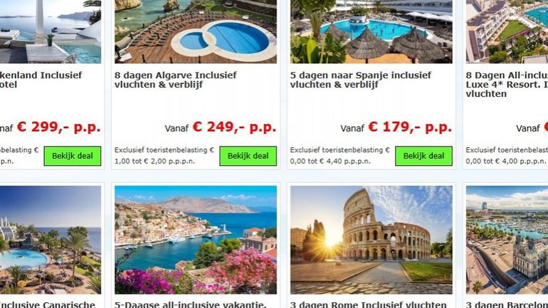Le SPF Économie met en garde les consommateurs contre le site néerlandais Reizendeals.nl