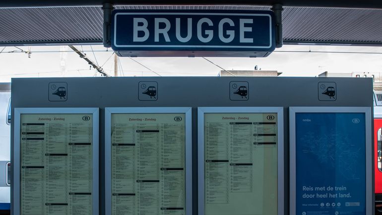 Rail : la circulation des trains est interrompue entre Bruges et Ostende après un heurt de personne