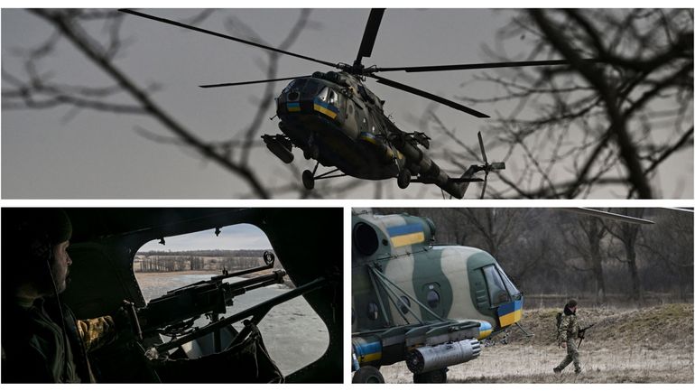 Guerre en Ukraine : près de Bakhmout, rase-mottes et pluie de roquettes pour les pilots d'hélicoptères ukrainiens (reportage)