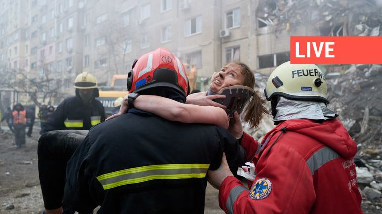 Direct - Guerre en Ukraine : 21 morts et des dizaines de blessés après la frappe sur Dnipro, les opérations de secours continuent