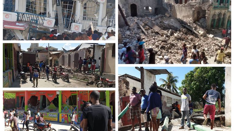 Le bilan du séisme en Haïti s'alourdit à 724 morts et plus de 2800 blessés enregistrés, les recherches de survivants se poursuivent