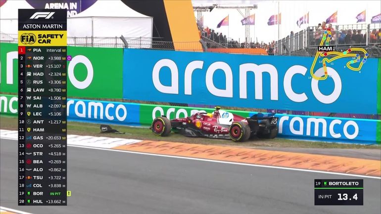 F1 Pays-Bas - Deux crashs et un zéro pointé, le dimanche catastrophique de Ferrari : "Un enfer"