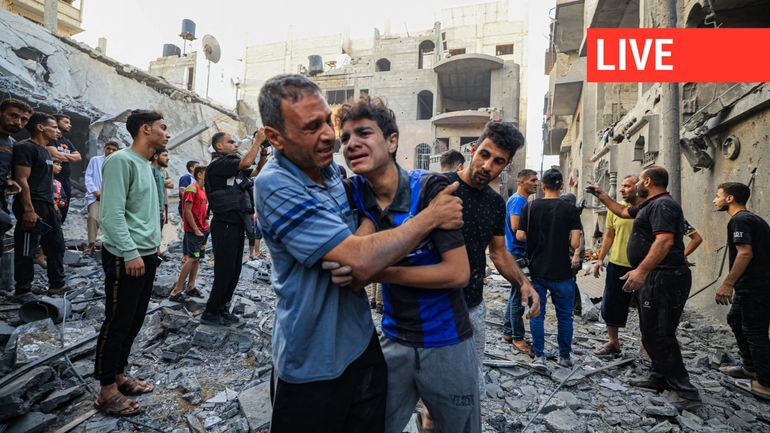 Direct - Israël-Gaza : des corps d'enfants sortis des décombres suite à des bombardements dans le sud de la bande de Gaza