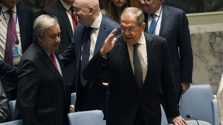 Segueï Lavrov préside le Conseil de sécurité : 