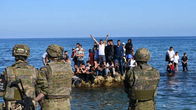 3000 personnes à Ceuta, un mois après la vague migratoire inédite dans l'enclave espagnole