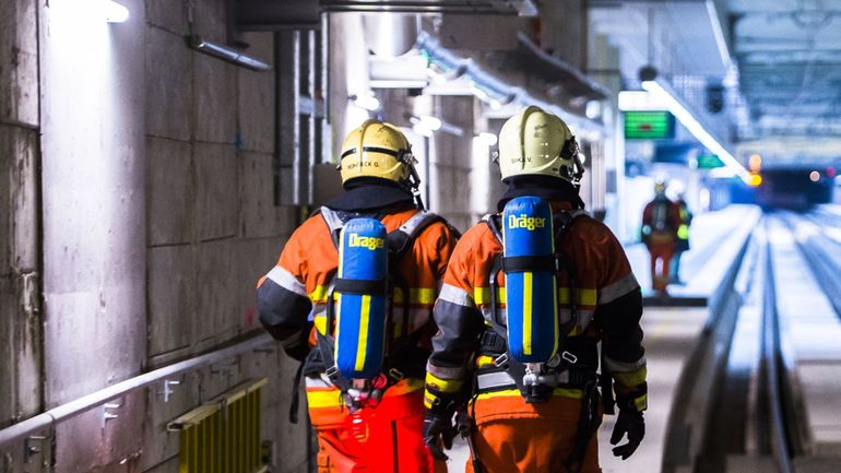 Bruxelles : 1200 pompiers formés à intervenir dans les tunnels ferroviaires