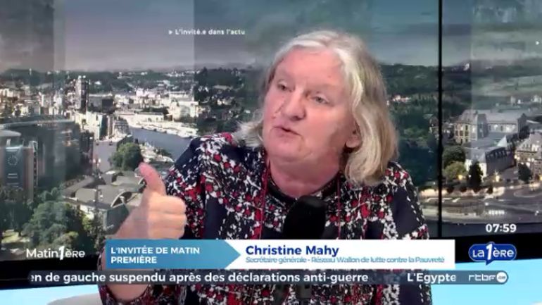 Christine Mahy du Réseau wallon de lutte contre la pauvreté (RWLP) : 
