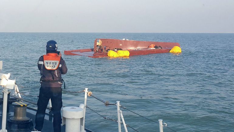 Corée du Sud : un premier membre d'équipage retrouvé mort dans le naufrage d'un bateau