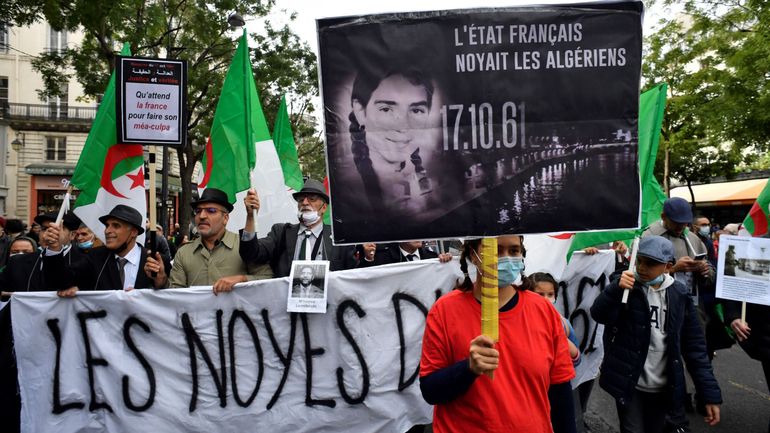 Des centaines de manifestants à Paris, 60 ans après le massacre d'Algériens à Paris