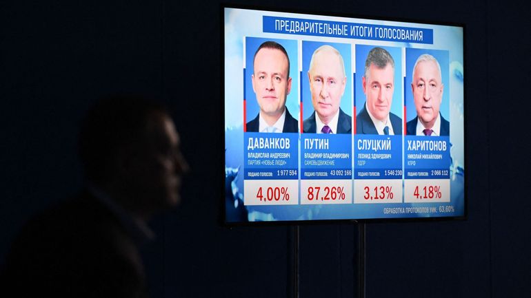 Election présidentielle en Russie : Poutine recueille 87% des suffrages selon un sondage à la sortie des urnes