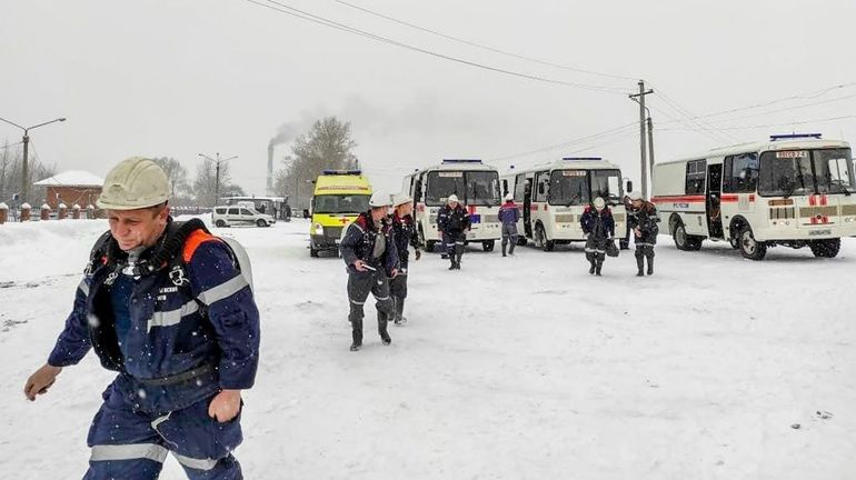 Russie : neuf morts, 49 disparus après un accident minier