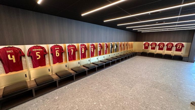 Le nouveau vestiaire des Diables Rouges dévoilé au Stade Roi Baudouin