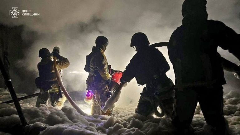Guerre en Ukraine : une attaque de drones russes endommage une centrale thermique près de Kiev