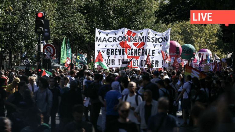 Direct – Journée de manifestations en France : plus de 400.000 manifestants d’après les syndicats, un nombre plus élevé que le 10 septembre