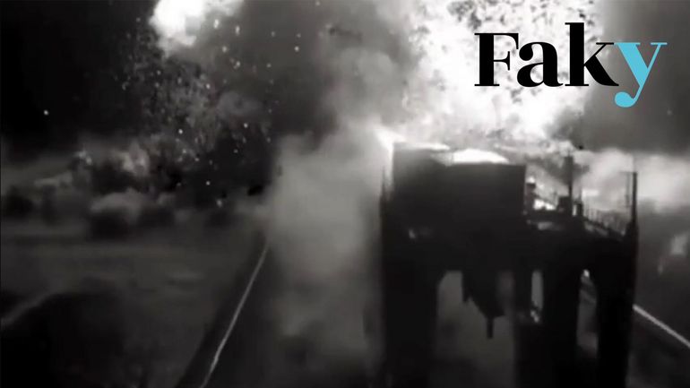 Cette vidéo virale d'une explosion au barrage de Nova Kakhova date de 2022
