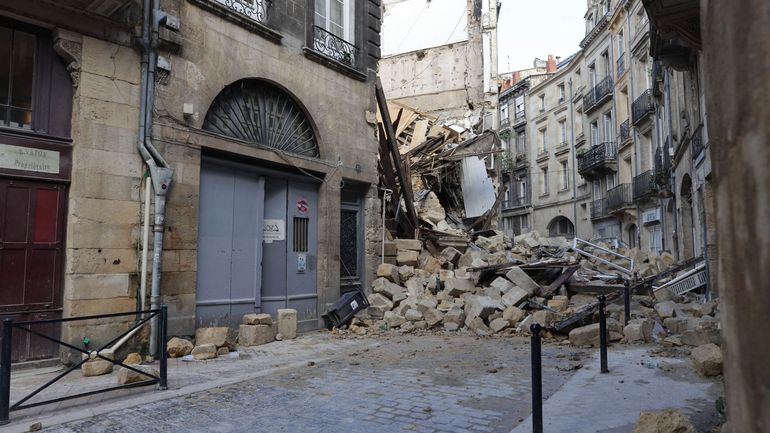 France: deux immeubles s'effondrent à Bordeaux, trois blessés dont un grave