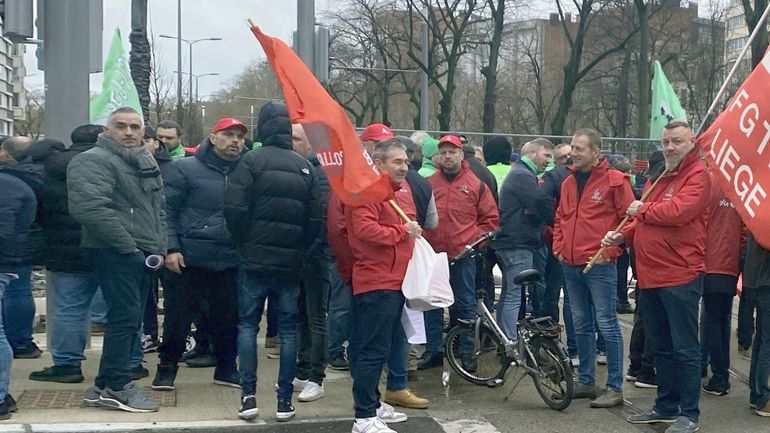 Le désespoir des sidérurgistes liégeois