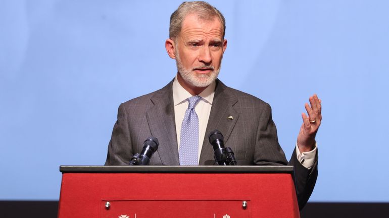 Dépenses de l'OTAN : au Collège de l'Europe de Bruges, le roi Felipe VI d'Espagne souligne la nécessité d'une défense plus forte