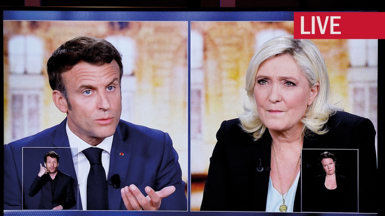 Présidentielle en France : Macron attaque Le Pen sur ses liens avec le pouvoir russe, elle contre-attaque sur les retraites (direct commenté)