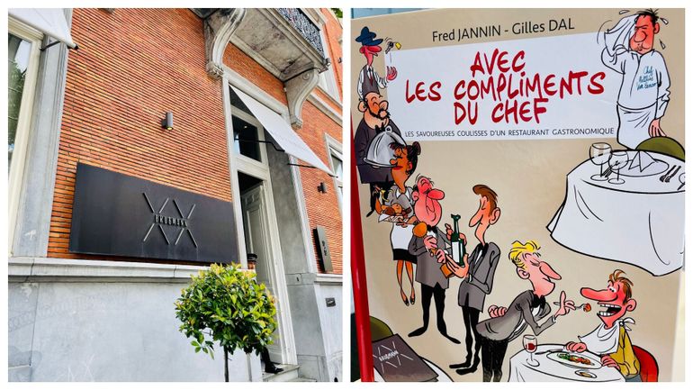 Un restaurant gastronomique bruxellois décor d'une nouvelle bande dessinée humoristique