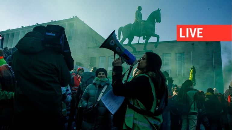 Direct - Manifestation nationale ce 13 janvier : plus de 30.000 manifestants parcourent en ce moment les rues de la capitale