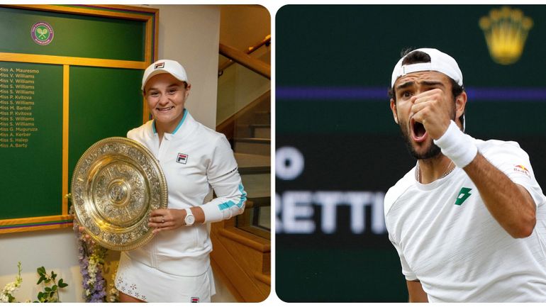 Wimbledon : Ashleigh Barty et Matteo Berrettini, au nom des idoles