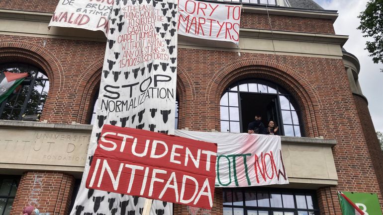 Bruxelles : les étudiants pro-palestiniens prolongent l'occupation d'un bâtiment à l'ULB