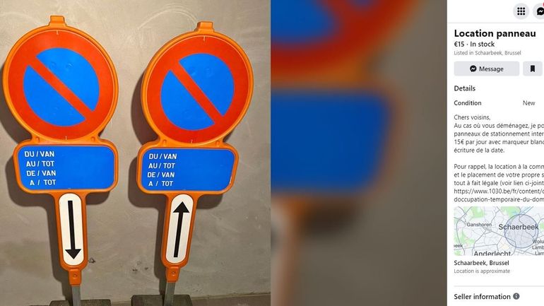 Certaines communes bruxelloises vous permettent d’utiliser vos propres panneaux de signalisation pour réserver un parking lors d’un déménagement, et c’est moins cher