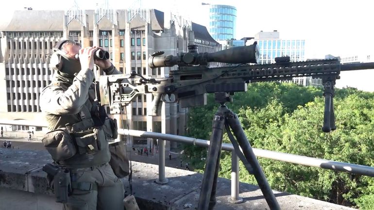 Fête nationale : une après-midi sous haute surveillance avec une unité de snipers de la police fédérale