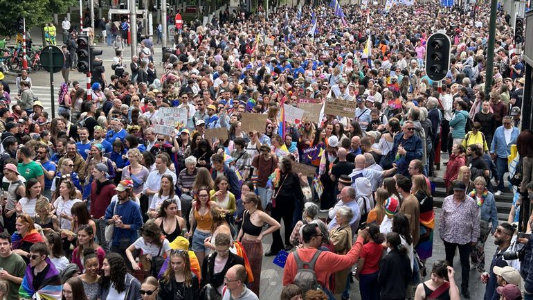 Brussels Pride : 70.000 personnes, selon la Police, dans les rues de la capitale pour défendre la cause LGBTQIA +