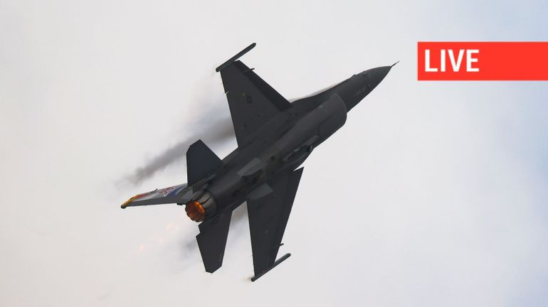 Direct - Guerre en Ukraine : les F-16 néerlandais font escale en Belgique avant leur livraison finale à l'Ukraine
