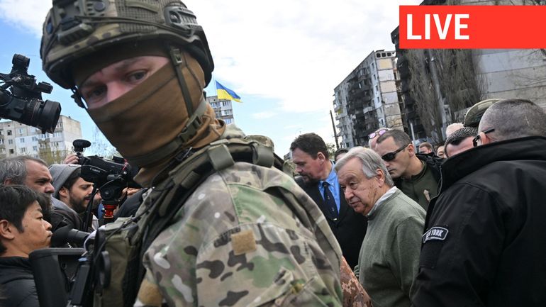 Direct - Guerre en Ukraine : au moins un mort dans la frappe russe contre Kiev pendant la visite de Guterres