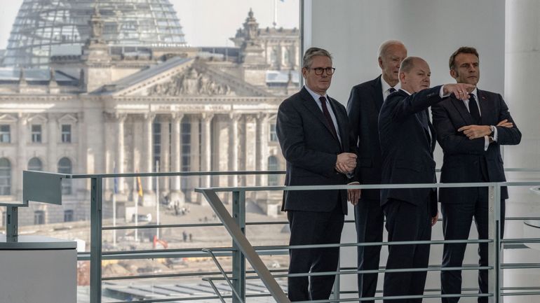 A Berlin, Biden, Macron, Scholz et Starmer se disent déterminés à atteindre une 