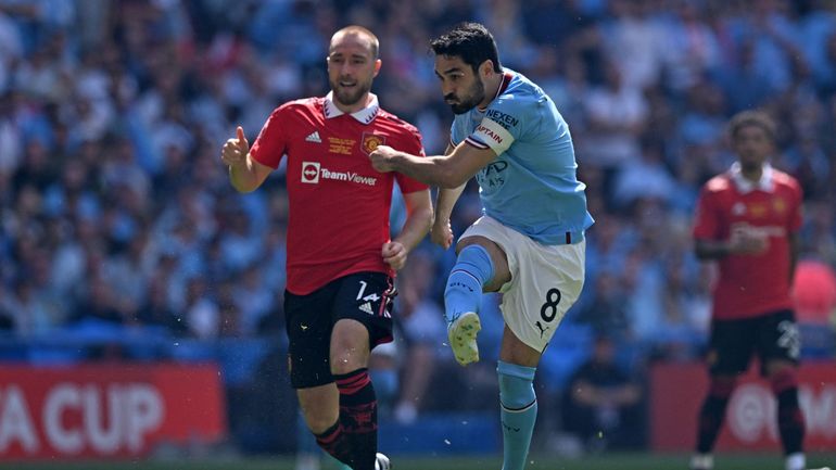 City – United : la volée monstrueuse de Gundogan pour inscrire le but le plus rapide de l’histoire de la finale de la FA Cup !