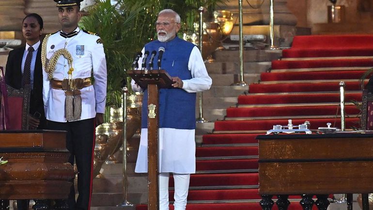 Inde : le Premier ministre indien Narendra Modi a prêté serment pour un troisième mandat