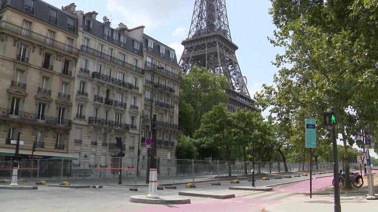 Un désert en pleine ville : avant l'ouverture des JO de Paris, les 