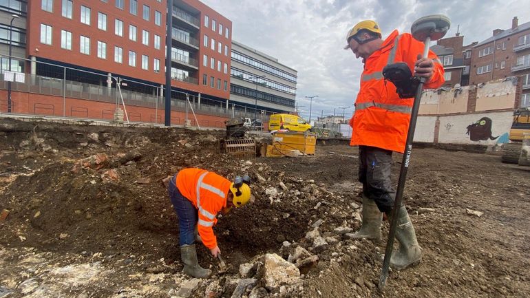 De nouveaux vestiges du 17e siècle de l’enceinte de Namur découverts fortuitement