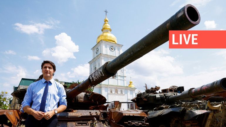 Direct - Guerre en Ukraine : Justin Trudeau en visite surprise à Kiev, certaines offensives ont percé la première ligne de défense russe