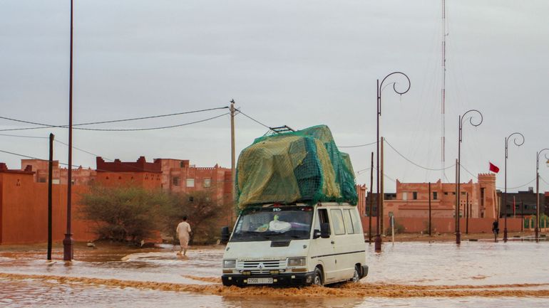 Maroc : quatre morts et 14 disparus après d'importantes inondations dans le Sud