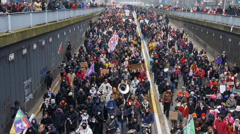 Le secteur non-marchand mobilisé ce jeudi dans les rues de Bruxelles : plusieurs délégations du Hainaut représentées